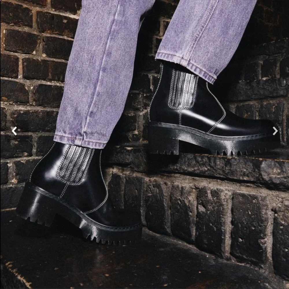 🔥LAST PAIR🔥NEW Dr. Martens Rometty Atlas Platform Chelsea Leather Boots - Picture 7 of 11